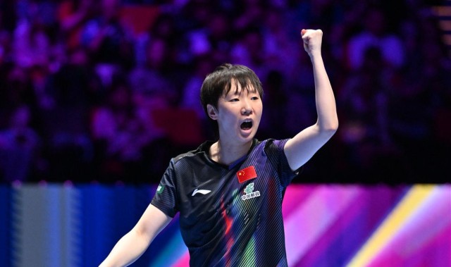 3-0横扫申裕斌！中国女乒27岁1米76王牌闪耀：单局轰11-1无懈可击