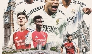 皇马发布客战枪手海报：姆巴佩领衔罗德里戈、卡马文加三人出镜